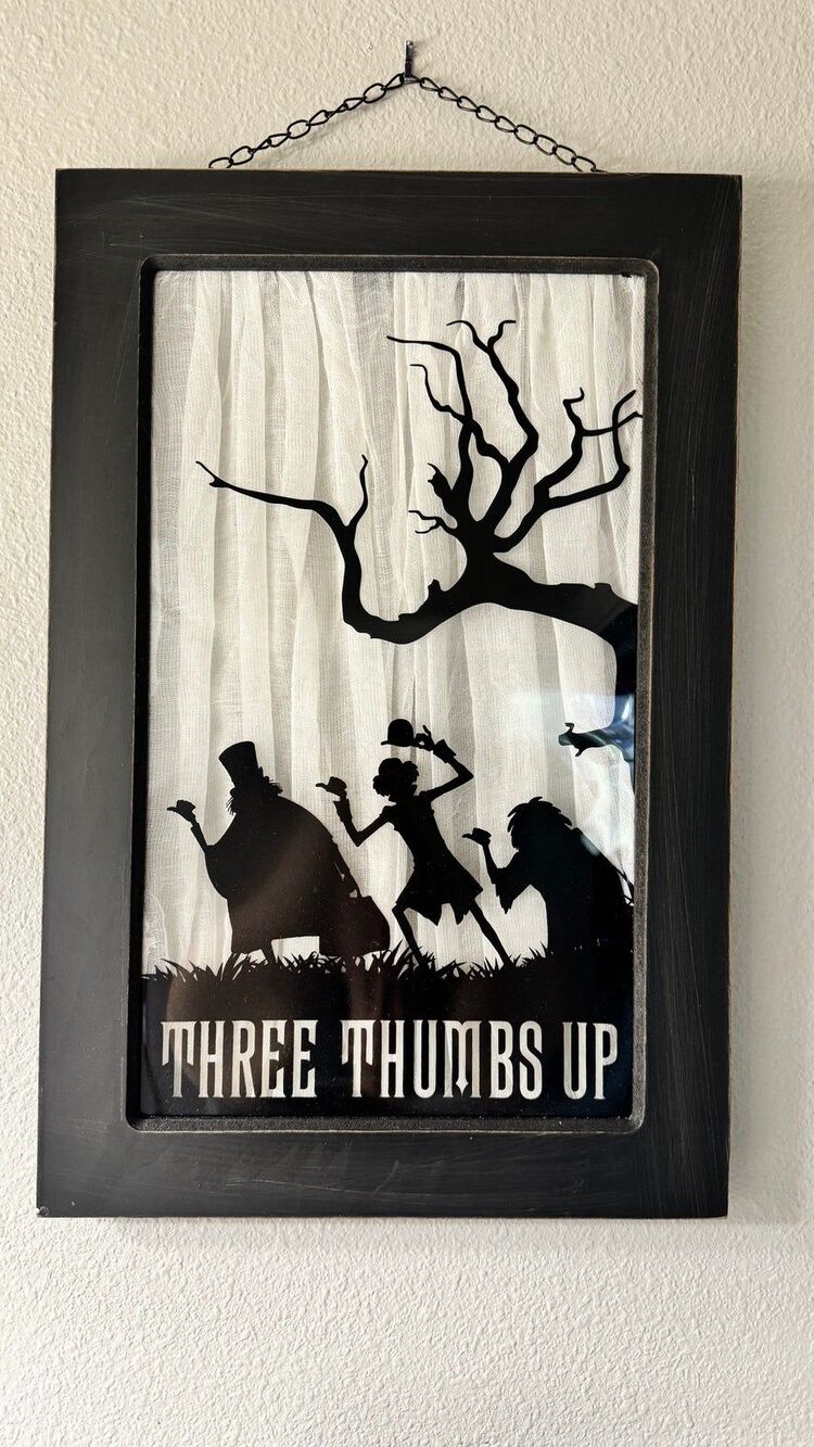 Disney Haunted Mansion Ghosts Window Wall Art Picture Lights Up